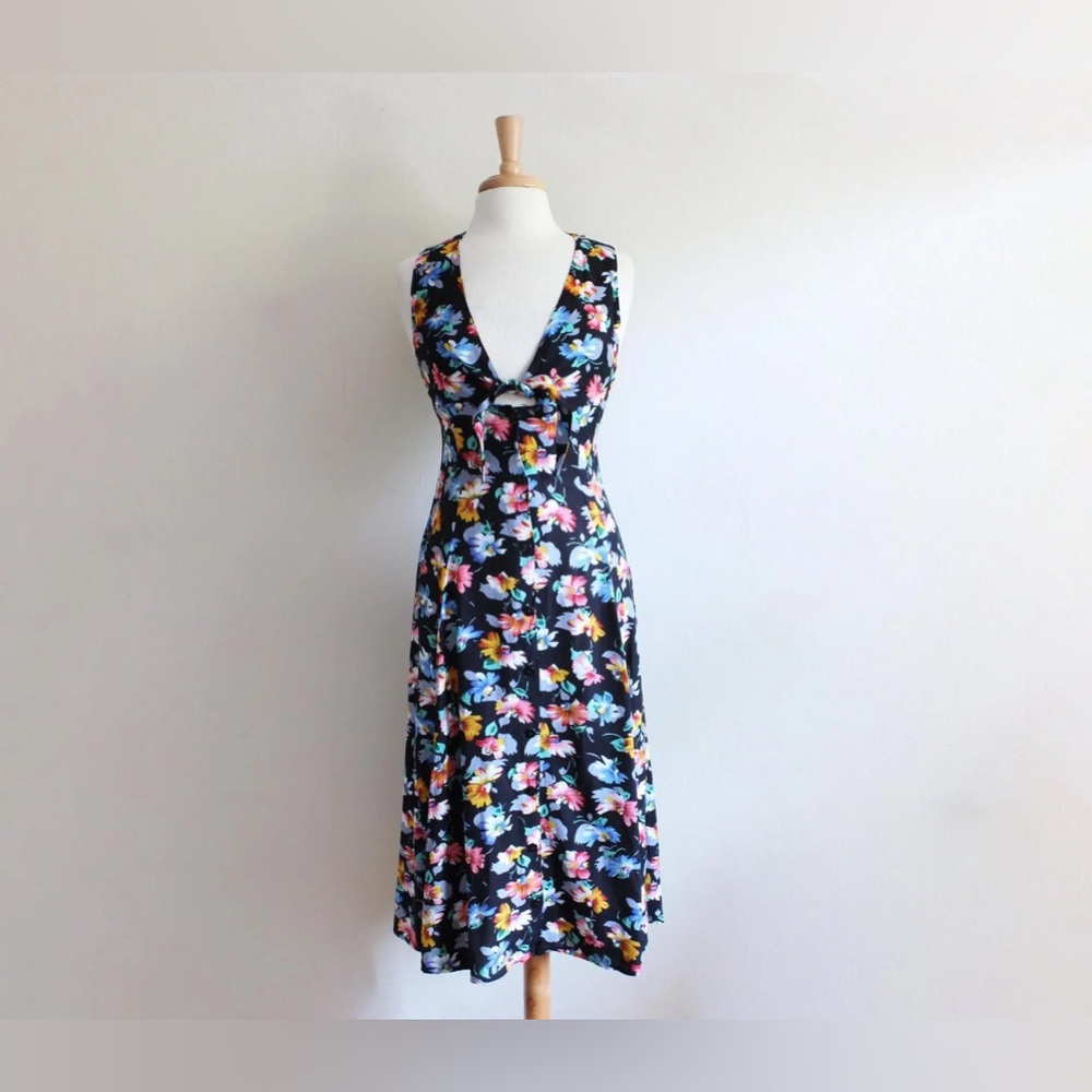 Vintage 90's Styleworks Floral Button Front Maxi Dress Women's 10‎ Cottagecore